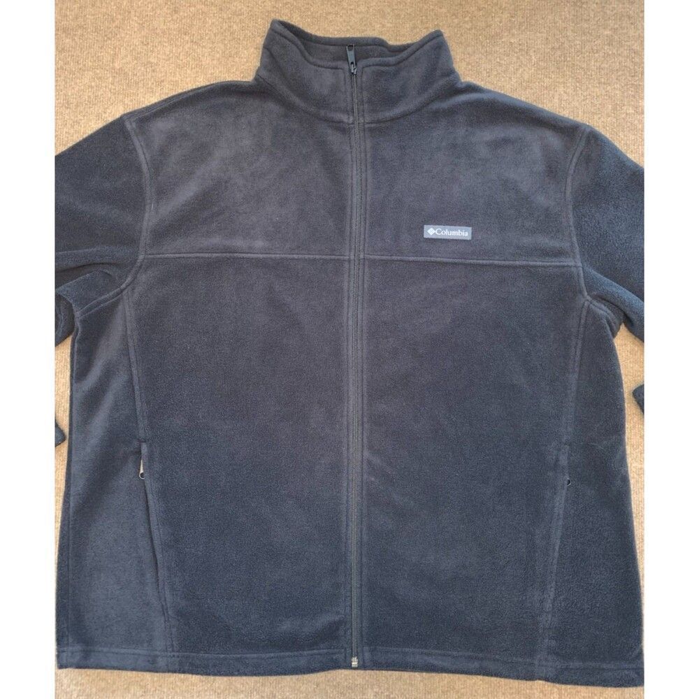 Columbia Jacket Womens 3X Fleece Full-Zip High Neck Pockets Relaxed Warm-Up